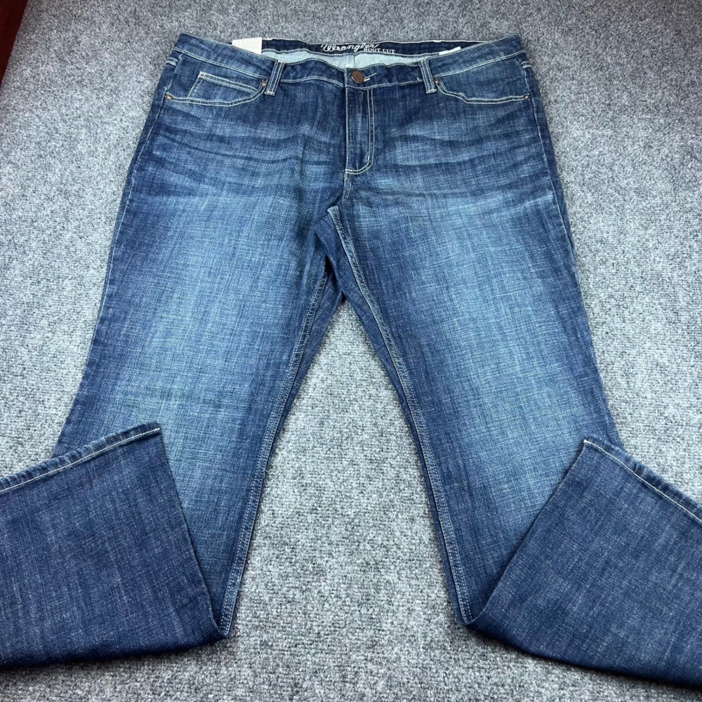 Wrangler Women Bootcut Jeans Dark Wash Denim 20W x 32 1009PWZDO